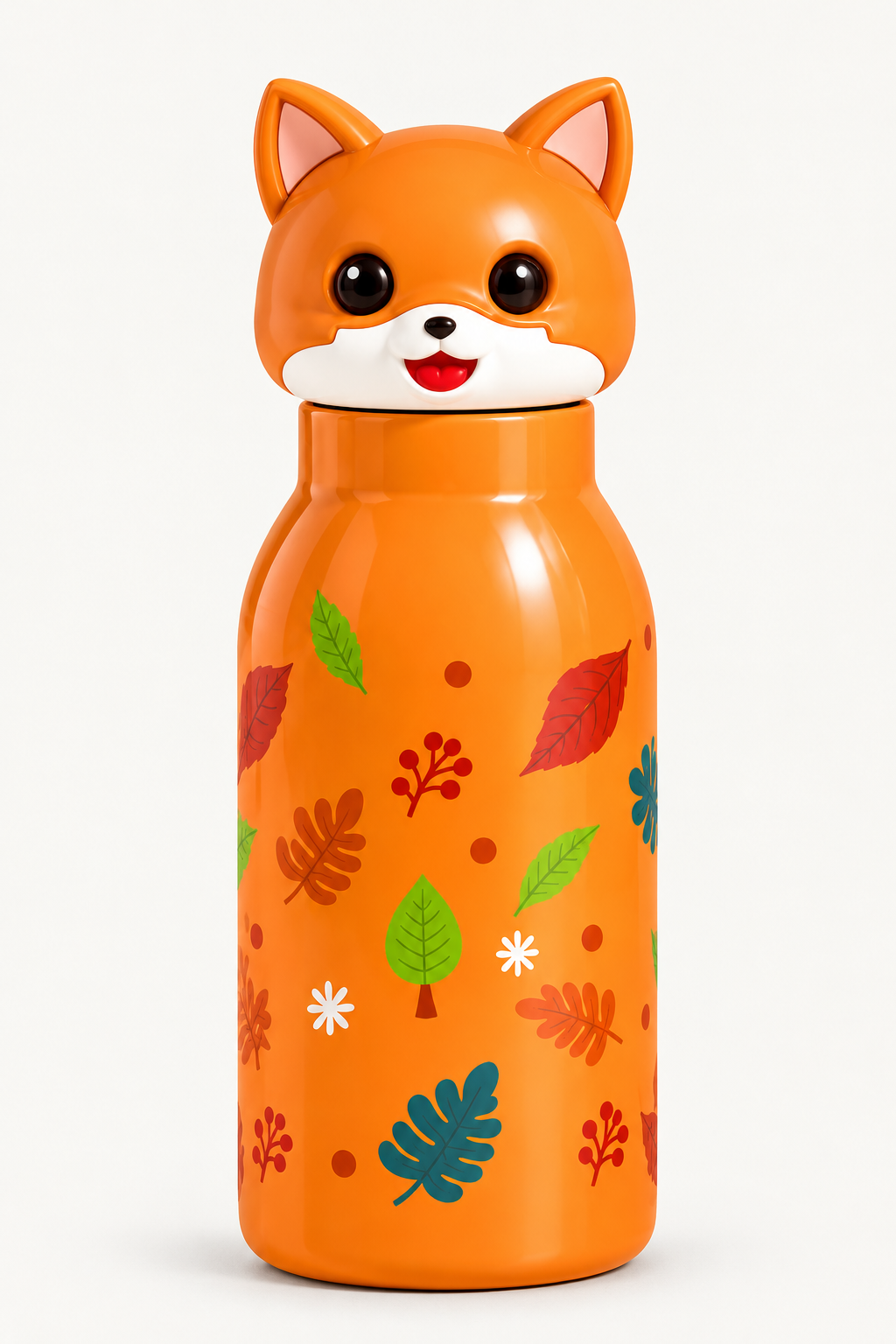 Foxy Pop – Cute Orange Fox Animal Water Bottle