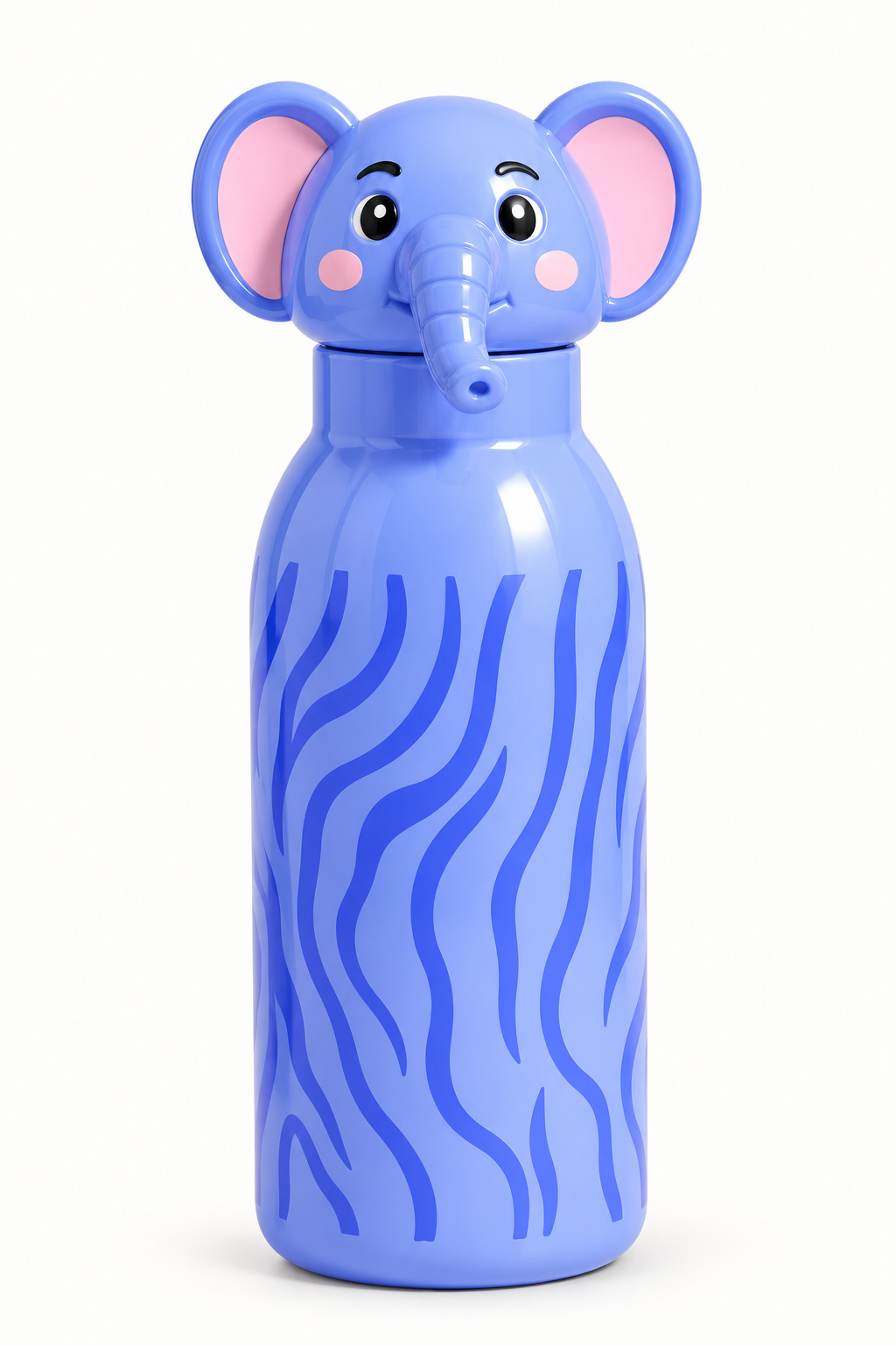 Ellie Pop – Cute Blue Elephant Animal Water Bottle