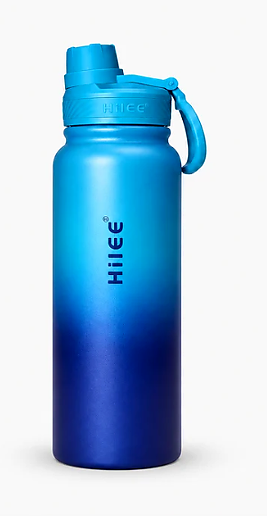 Hydro Glow – Teal Blue Insulated Water Bottle with Strainer